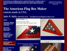 Tablet Screenshot of americanflagboxmaker.com